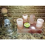 Himalayan Salt Tequila Shot Glass Set With Salt Plate