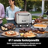 Ninja Woodfire 8-in-1 Electric Pizza Oven Rotisserie Smoker BBQ Dark Orange view 3