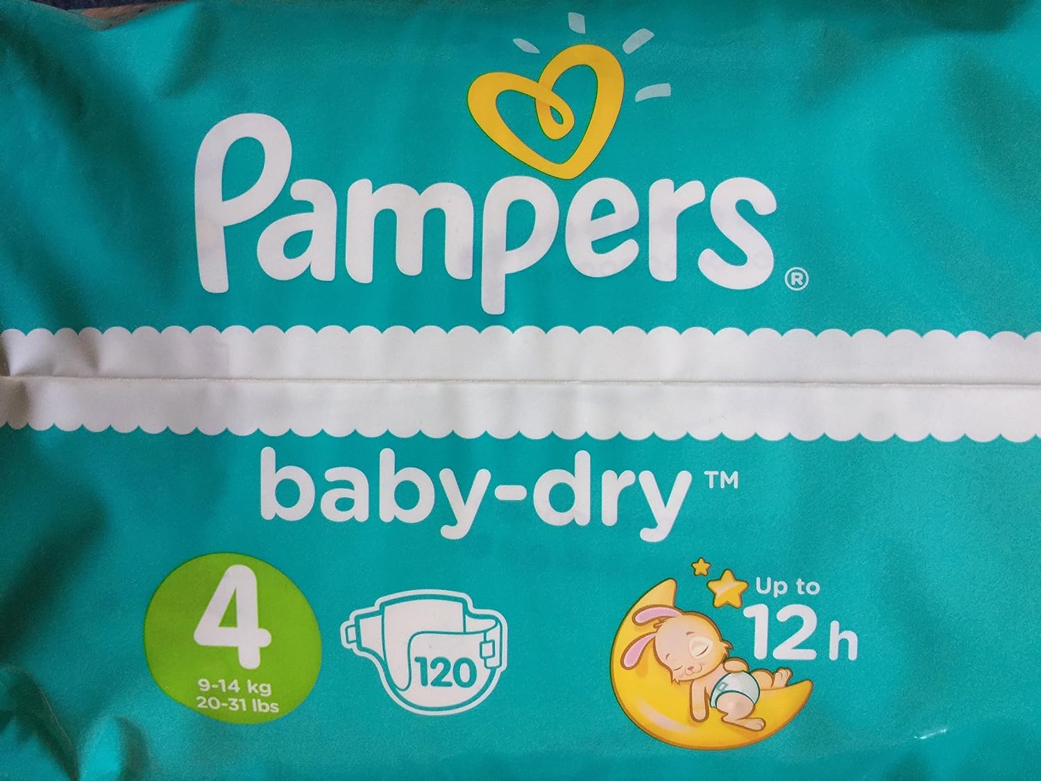 Pampers Baby Dry Nappies Size 4 Giga Pack - 120 Nappies, White, Size 4 (120 Count) - Image 3