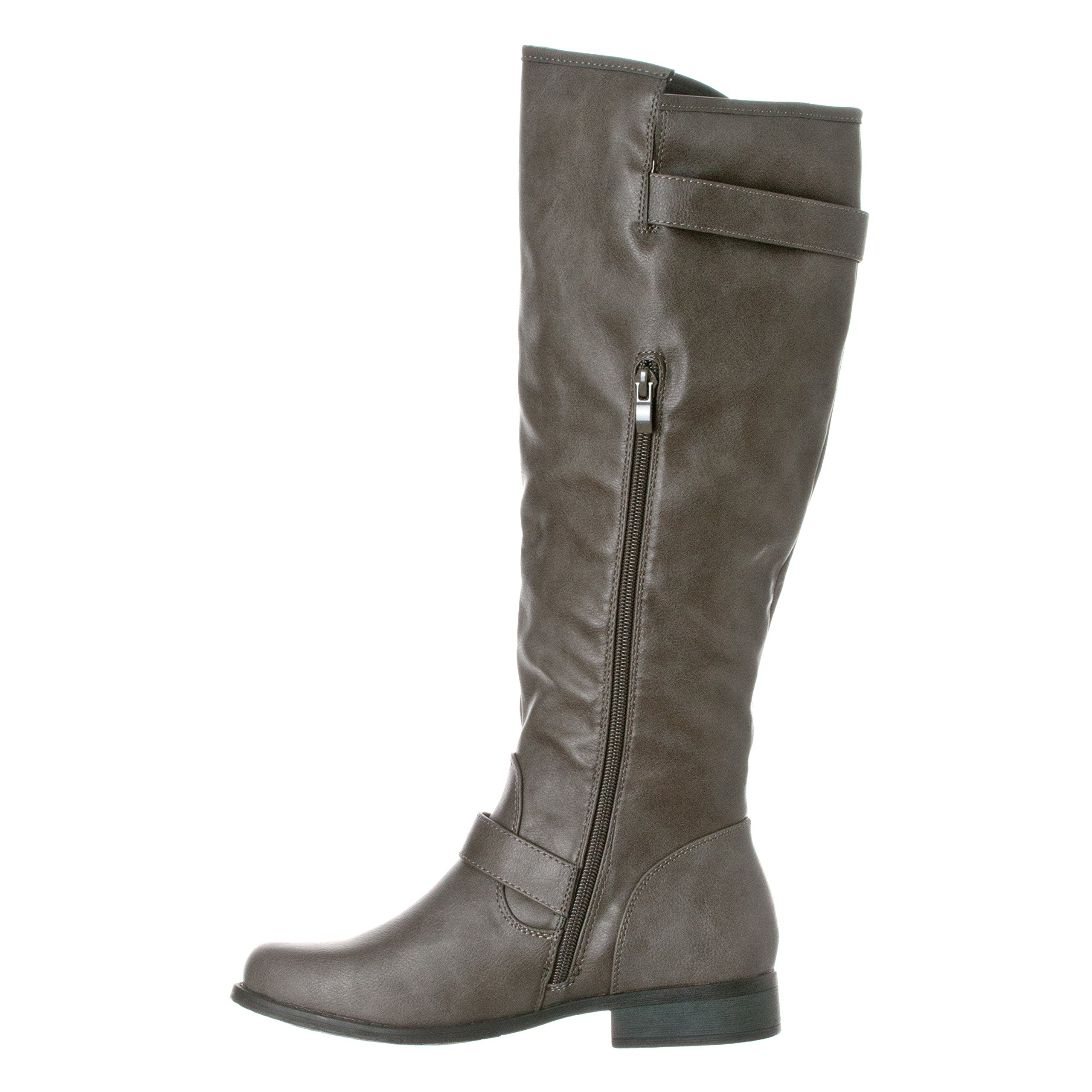 Riverberry Womens Knee-High Low Heel Riding Boot - Image 3