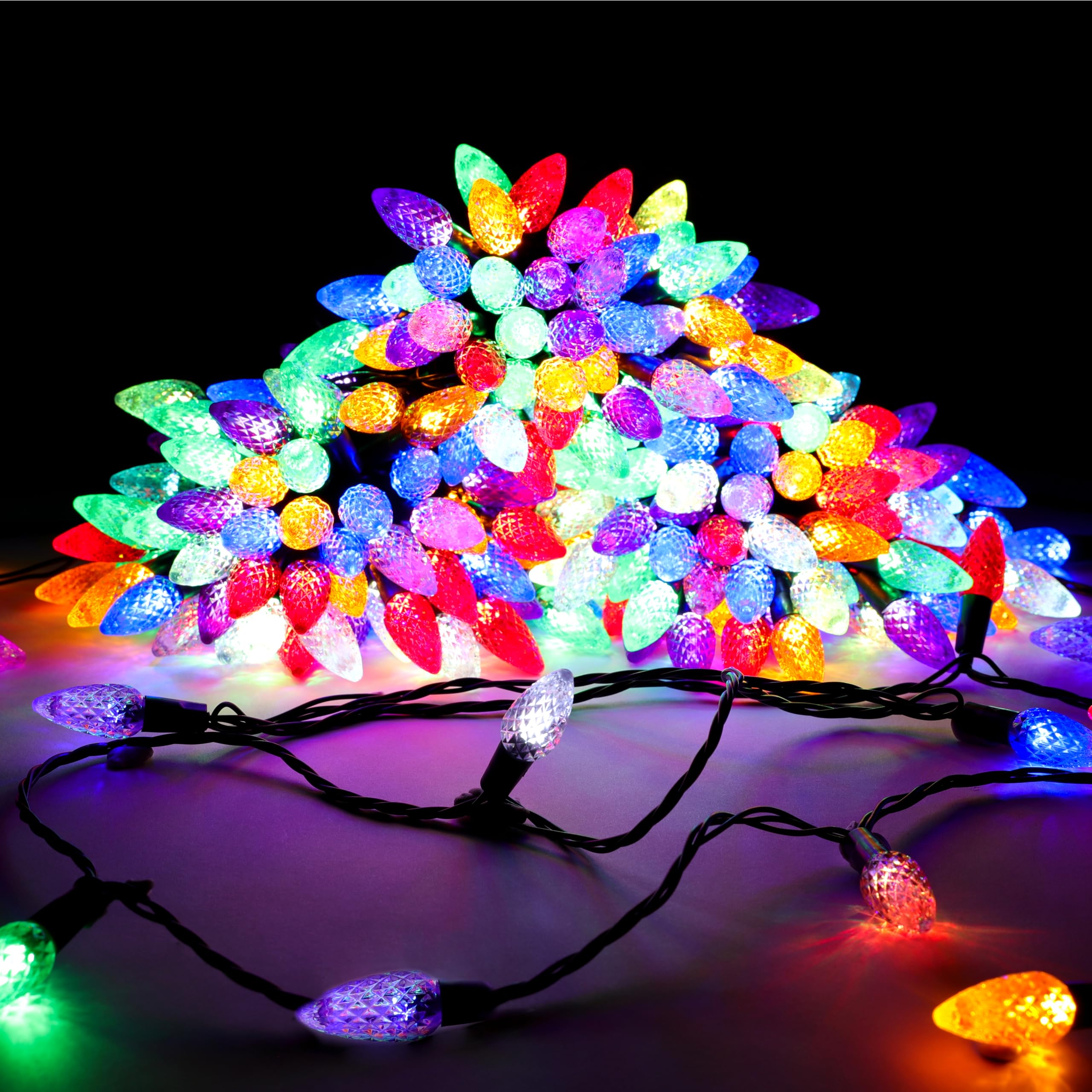 Christmas Concepts® 200 Multi Colour Pinecone Lights with Twinkling Effect - Christmas Lights — image 1