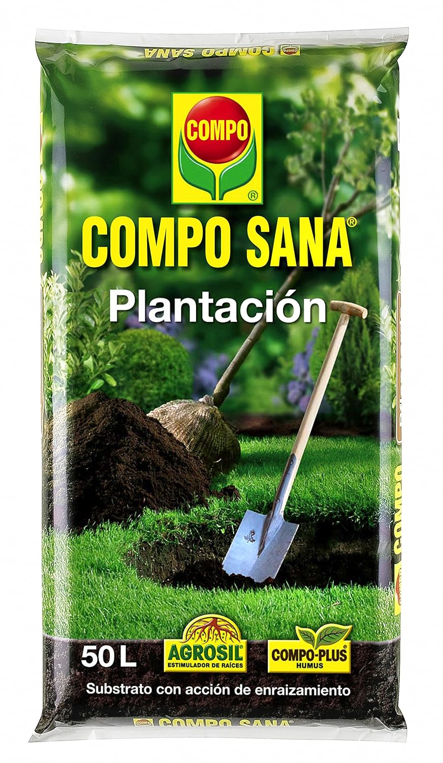 Compo Substratos y turbas Sana plantación, 50 l: Amazon.es: Jardín
