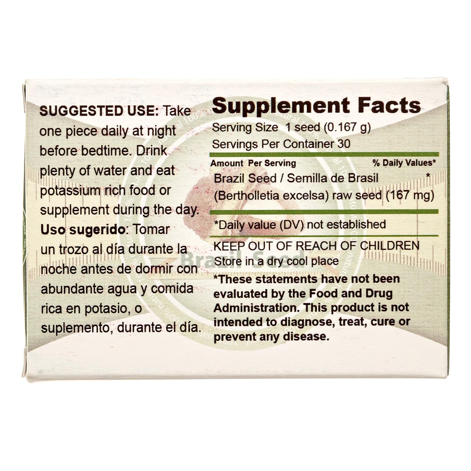 Amazon.com: 2 Pack Semilla de Brasil Brazil Seed Dietary Supplyment 60 Day Supply with Kplentish Moringa Measuring Tape 2 Meses de USO Autentica Semilla ...