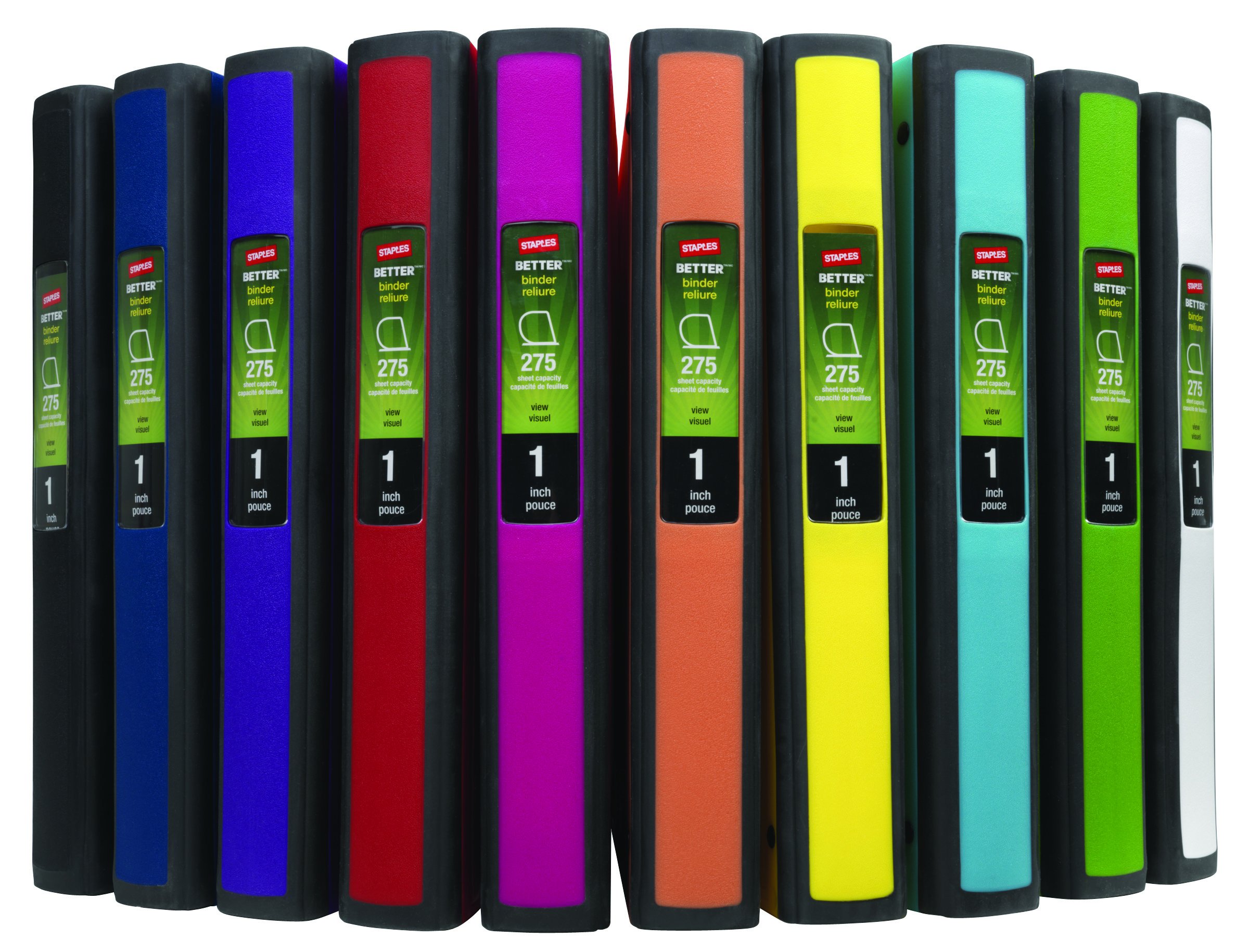 Galleon Staples Better 1Inch D 3Ring View Binder, Red (18370)