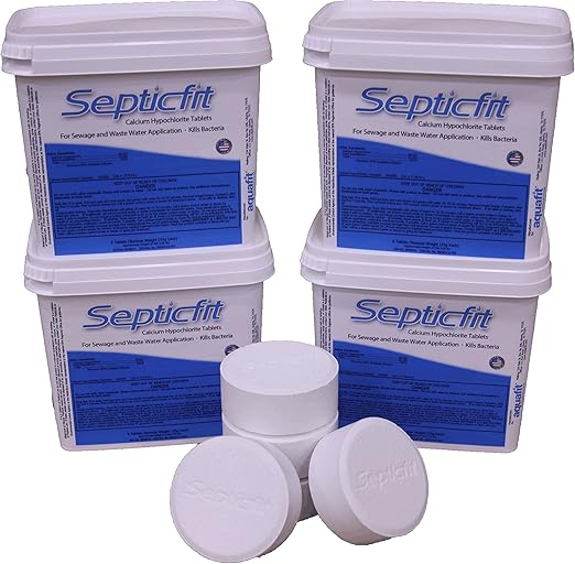 Amazon Com Septicfit Septic Chlorine Tablet 4 Pail Value Pack