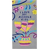 Blue Q I Love My A'hole Kids Dish Towel - Funny Kitchen Towels, 100% Cotton, Durable, Soft & Super Absorbent, Machine Washable, Screen-Printed, Vibrant Colors, Functional Gift Ideas, Size 28" x 21"