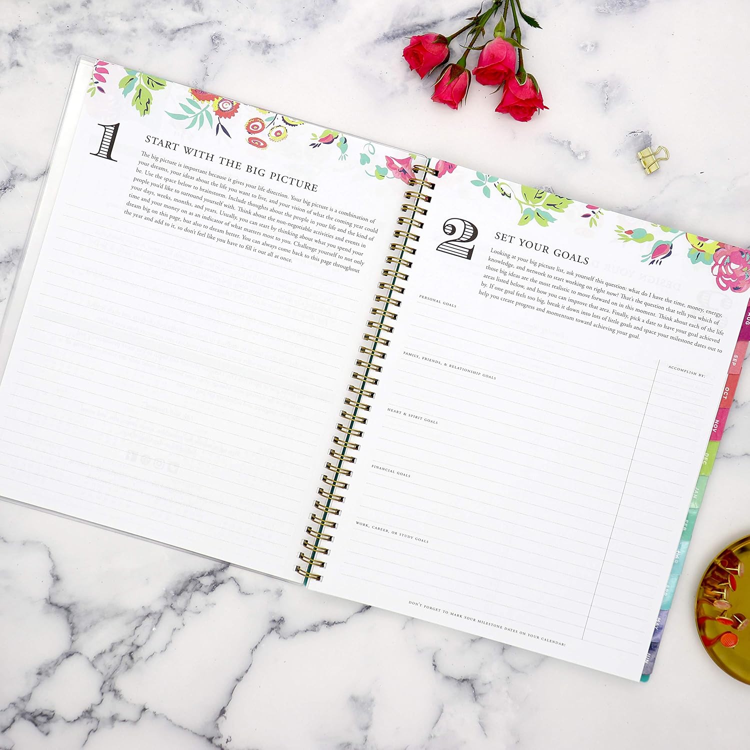 Day Designer for Blue Sky 2020-2021 Academic Year Weekly & Monthly Planner, Flexible Cover, Twin-Wire Binding, 8.5" x 11", Peyton White : Office Products