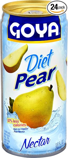Diet pear nectar metal 9.6floz (041331027113)