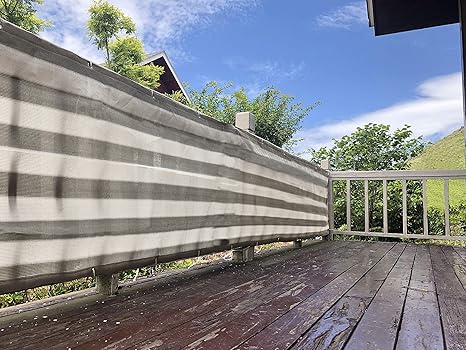 Amazon Sunlovers サンラバーズ ベランダ 目隠し バルコニー シェード グレー ホワイト 300 90cm 3年間の安心保証 オーニング シェード Amazon Sunlovers サンラバーズ ベランダ 目隠し バルコニー シェード グレー ホワイト 300 90cm 3年間の安心保証 オーニング シェード