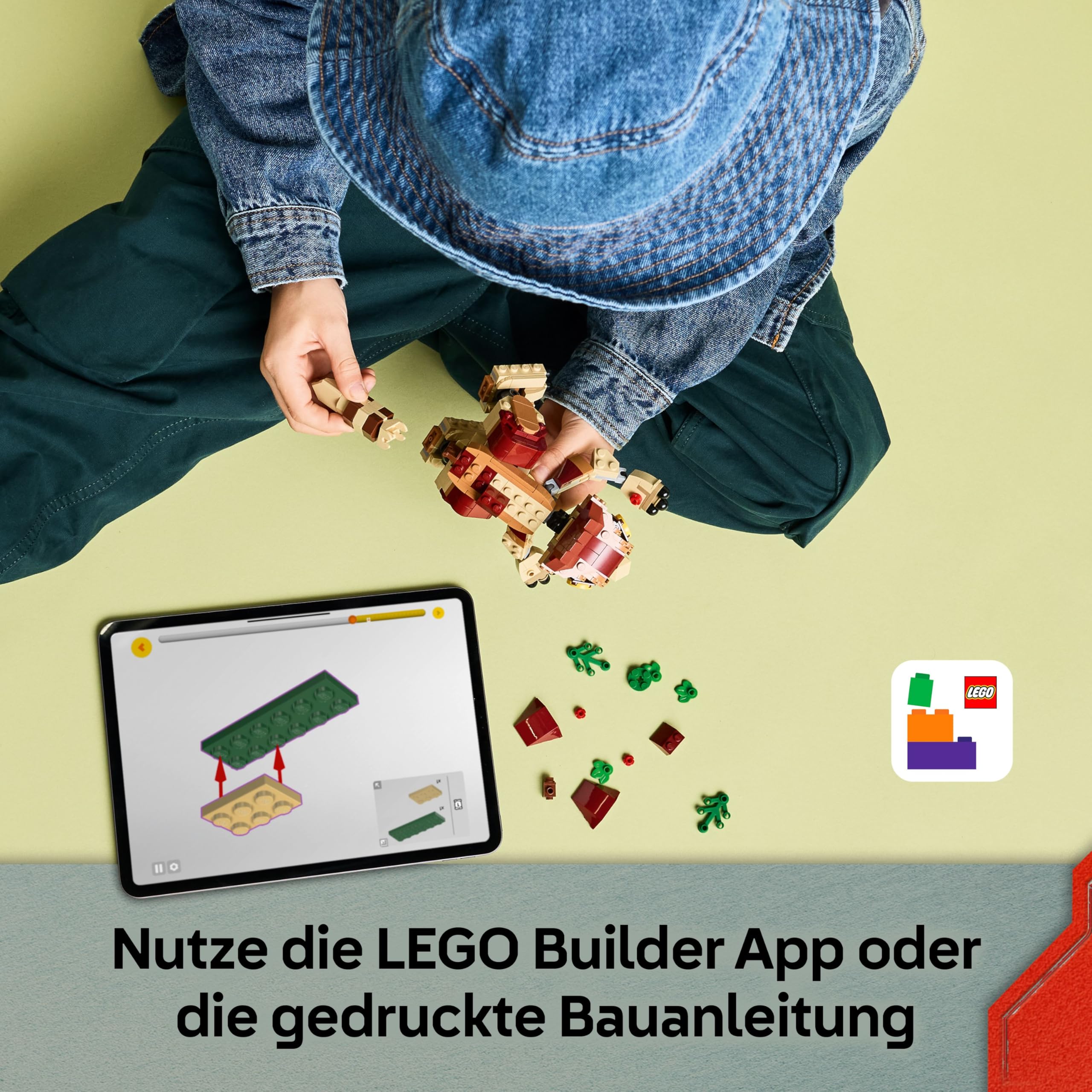 LEGO Jurassic World Babydinosaurier Dolores: Aquilops – Spielzeug-Dinosaurier zum Bauen und Spielen mit Spielpflanze – Geschenk für Kinder ab 7 Jahren und Fans des Films Die Wiedergeburt – 76970 7