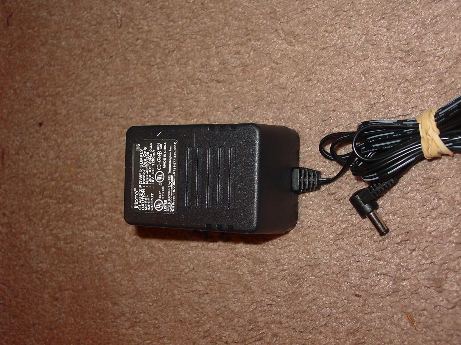 Amazon.com: iHome Power Supply AC Adapter 15V 1500mA Model: MKD-571501500 &  iH6: Computers & Accessories