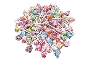 Dum Dums Original Mix Lollipops 1 LB (80 Pops), Individually Wrapped Hard Candy, Bulk Suckers, Assorted Flavors, Gluten-Free, Party Favors, Classroom Treats and Candy Buffets – Packed by Yummyland