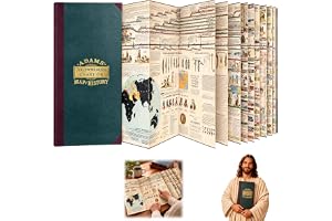 Adams Map of History, Adams Time Chart 3.0 Synchronological History Chart | Foldout Biblical & World History Timeline, 21-Pan