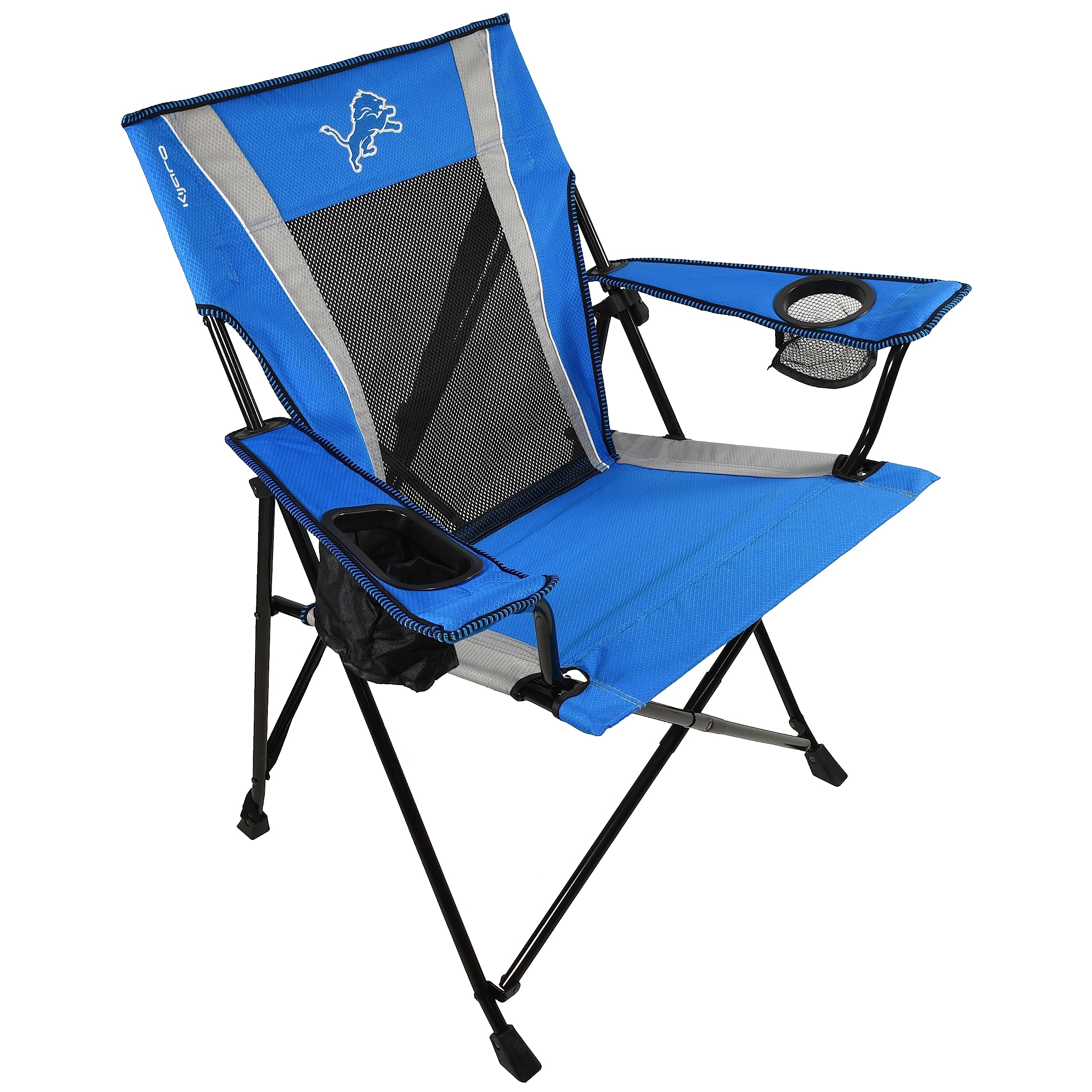 Kijaro Sports Fan Folding Chair, 26" L x 35.5" W x 37" H, Detroit Lions Image