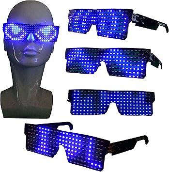 cyb customizable led light up glasses