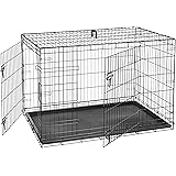 AmazonBasics Single Door & Double Door Folding Metal Dog Crate
