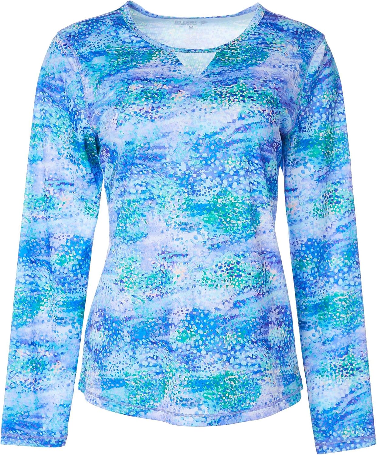 Reel Legends Womens Freeline Water Reflection Shimmer Top at Amazon