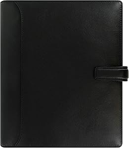 Filofax 2021 Nappa Black - A5, 6 Rings, Includes Week On 2 Pages Calendar Diary, Multilingual (C025137-21), 5.75 inches x 8.25 inches