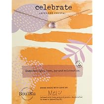 Amazon.com: SoulKu Lavender Crystal Soul Shine Necklace for ...