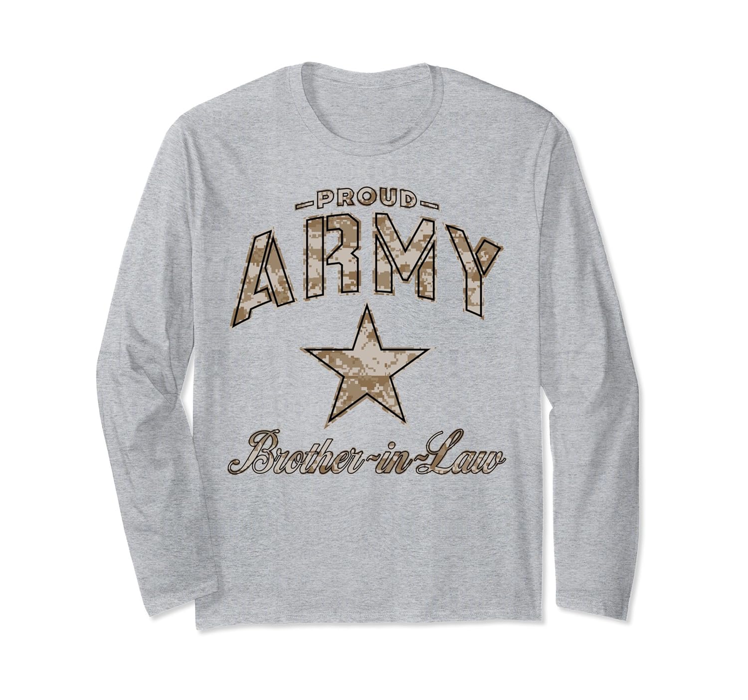 Army Brother-in-Law Long Sleeve Shirt for Men (Camo)- TPT