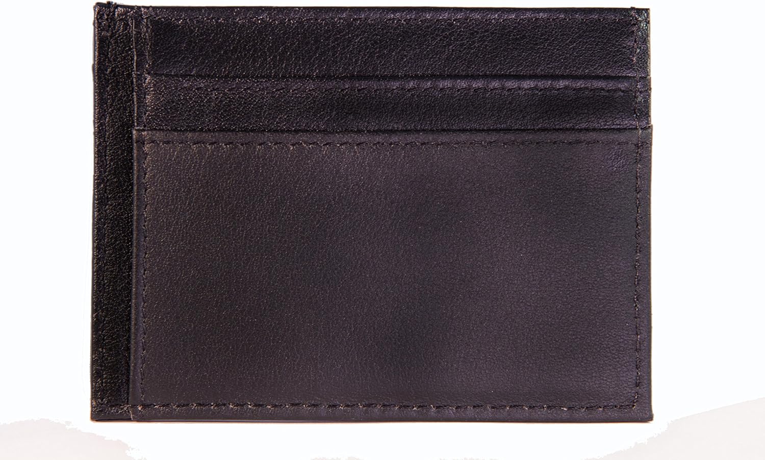 Slim Leather Credit Card Holder Wallet with RFID Blocking and Gift Box for Perfect Gifts for Men and Women (Black) - Image 3