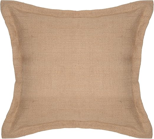 Amazon Com The White Petals Burlap Euro Sham Cover European
