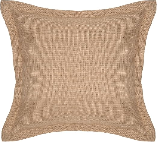 burlap throw pillow covers