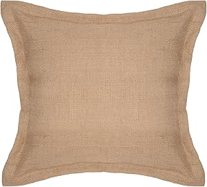 burlap pillow case