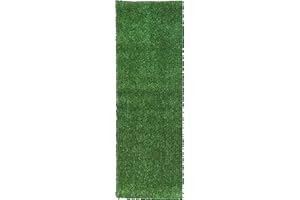 Ottomanson Artificial Grass Turf 22" x 8' Indoor Outdoor Faux Grass Rug with Drainage Holes, Customizable with Extra Long Size Options, Perfect for Patio Lawn Balcony Weddings Photoshoot Backdrop