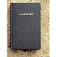 French Bible, Segond 1910 Black Hardcover, Handheld size Red Letter