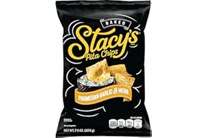 Stacy's Parmesan Garlic & Herb Flavored Pita Chips, 7.33 Ounce (Pack of 12)