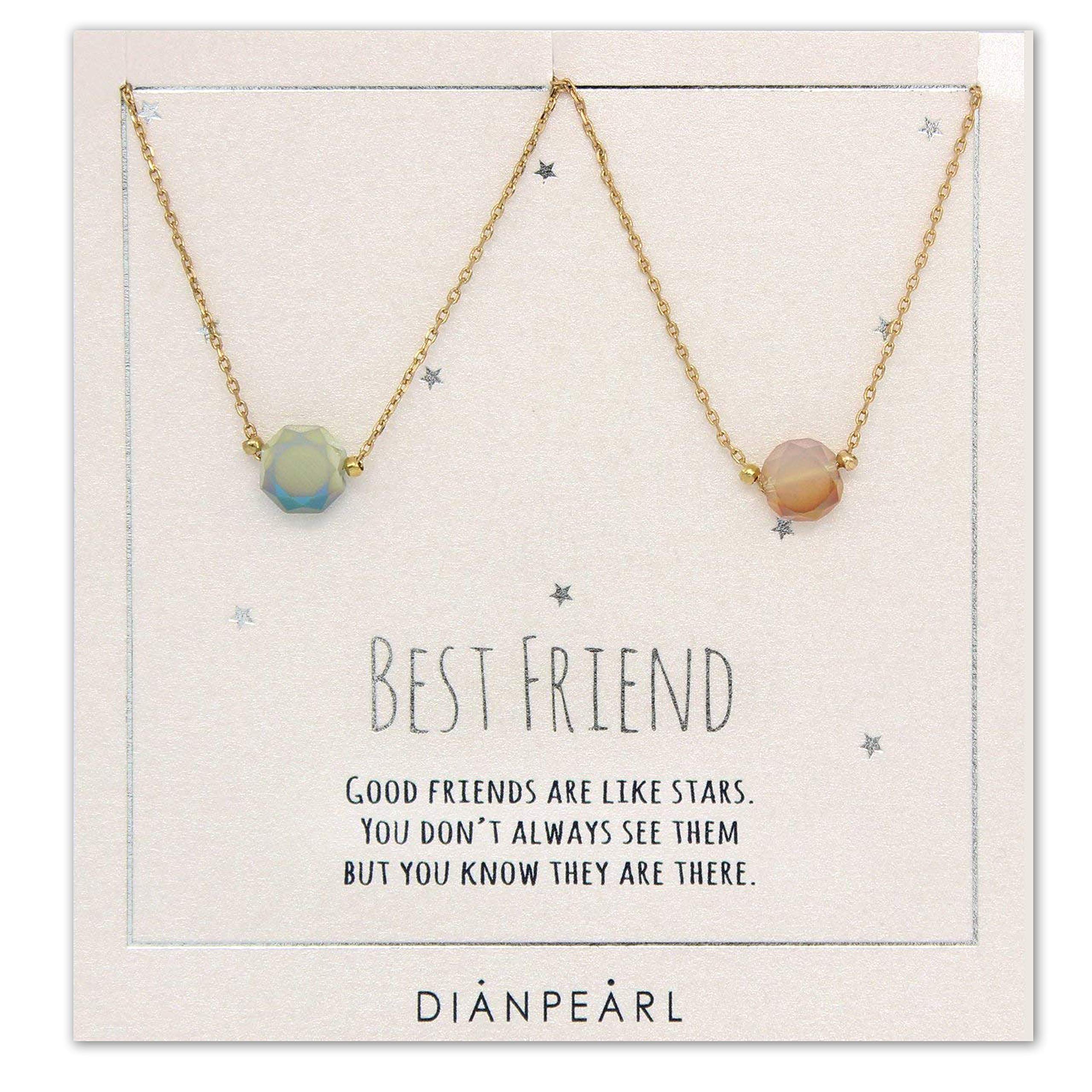 Best friend necklace, BFF Necklace, friendship necklace for 2, Gold