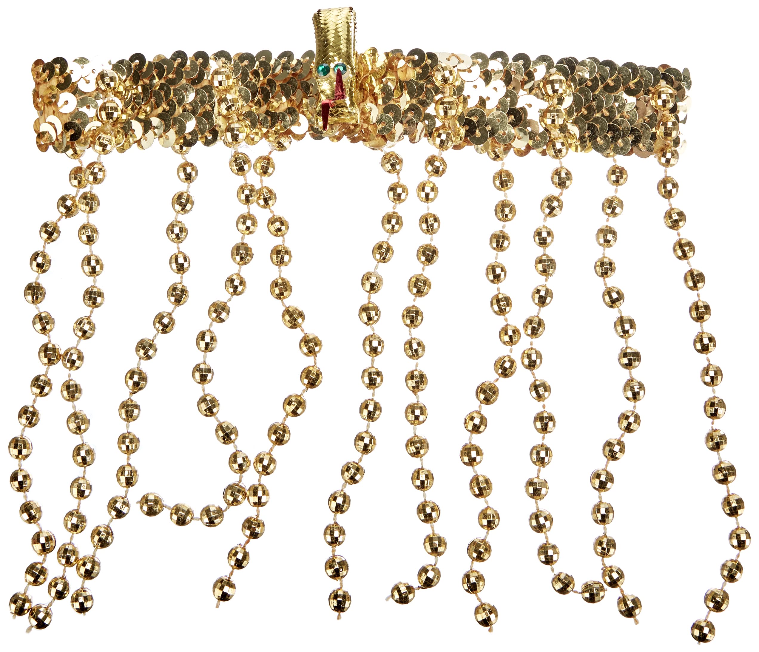 Egyptian Headress Beaded Accessory for Ancient Egypt Fancy Dress