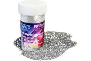 VViViD Prisma65 Raw Glitter Silver Metallic Powder 15g