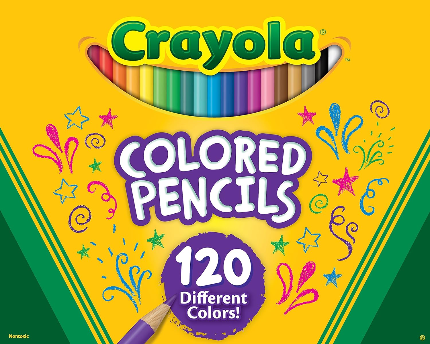 Crayola Colored Pencils, No Repeat Colors, Perfect For Coloring Books, 120Count, Easter Gift