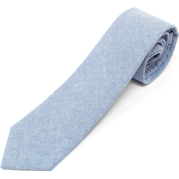 King & Priory Cravatta in tweed blu Maya Donegal, Blu, Taglia unica