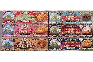 GENERIC La Mere Poulard French Butter Cookies, Pure Butter Biscuits Assortment 6 Varieties Net WT 26.8 oz