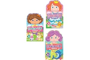 PAPP Sticker Activity Book Set with Full-Color Sticker Pages, My Dress Up Sticker Book for Toddlers and Kids, Sticker Book for Girls with Mermaid, Princess, and Playmate Characters (Ages 3 and Up)