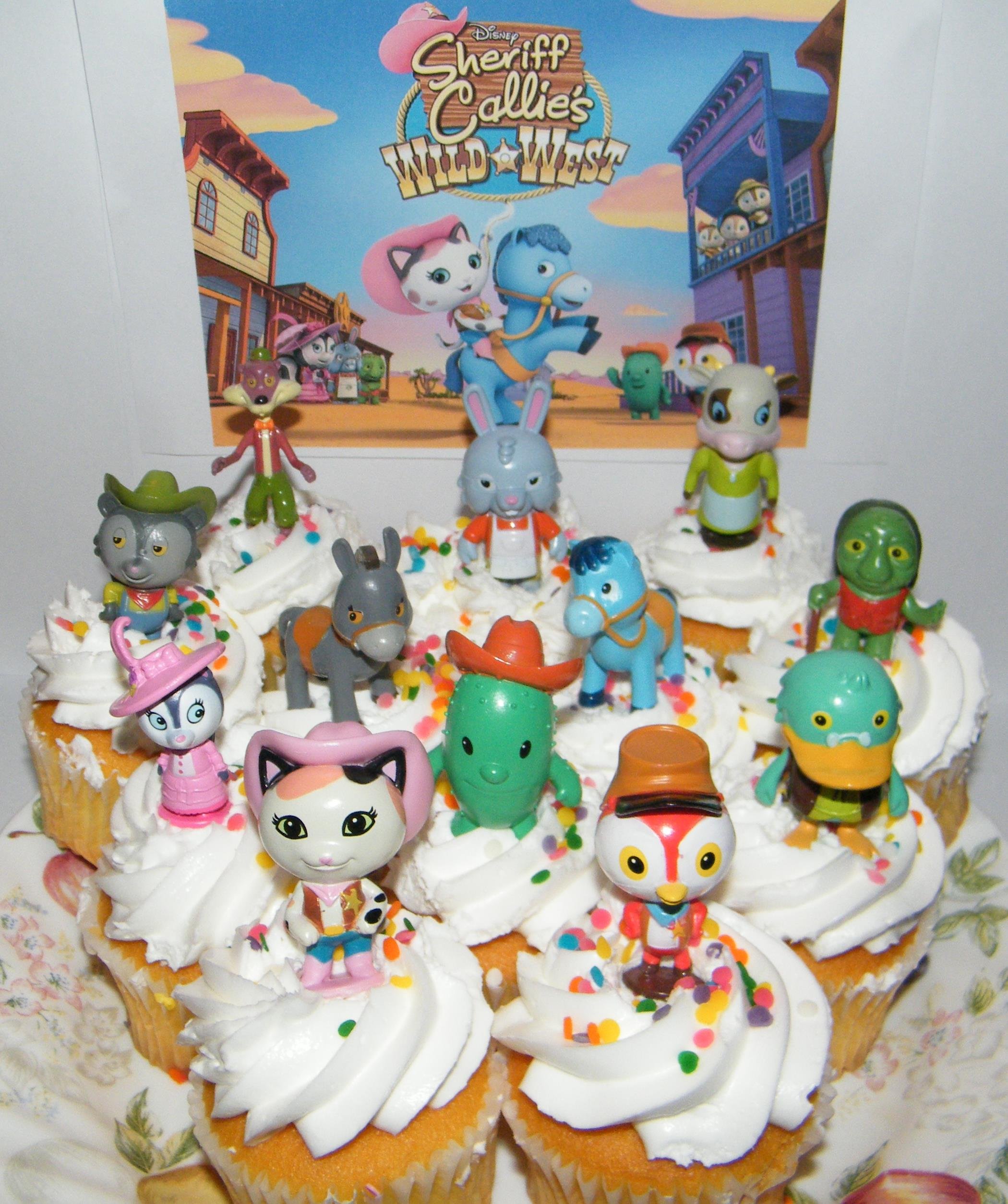 Disney Sheriff Callie S Wild West Deluxe Mini Cake Toppers Cupcake