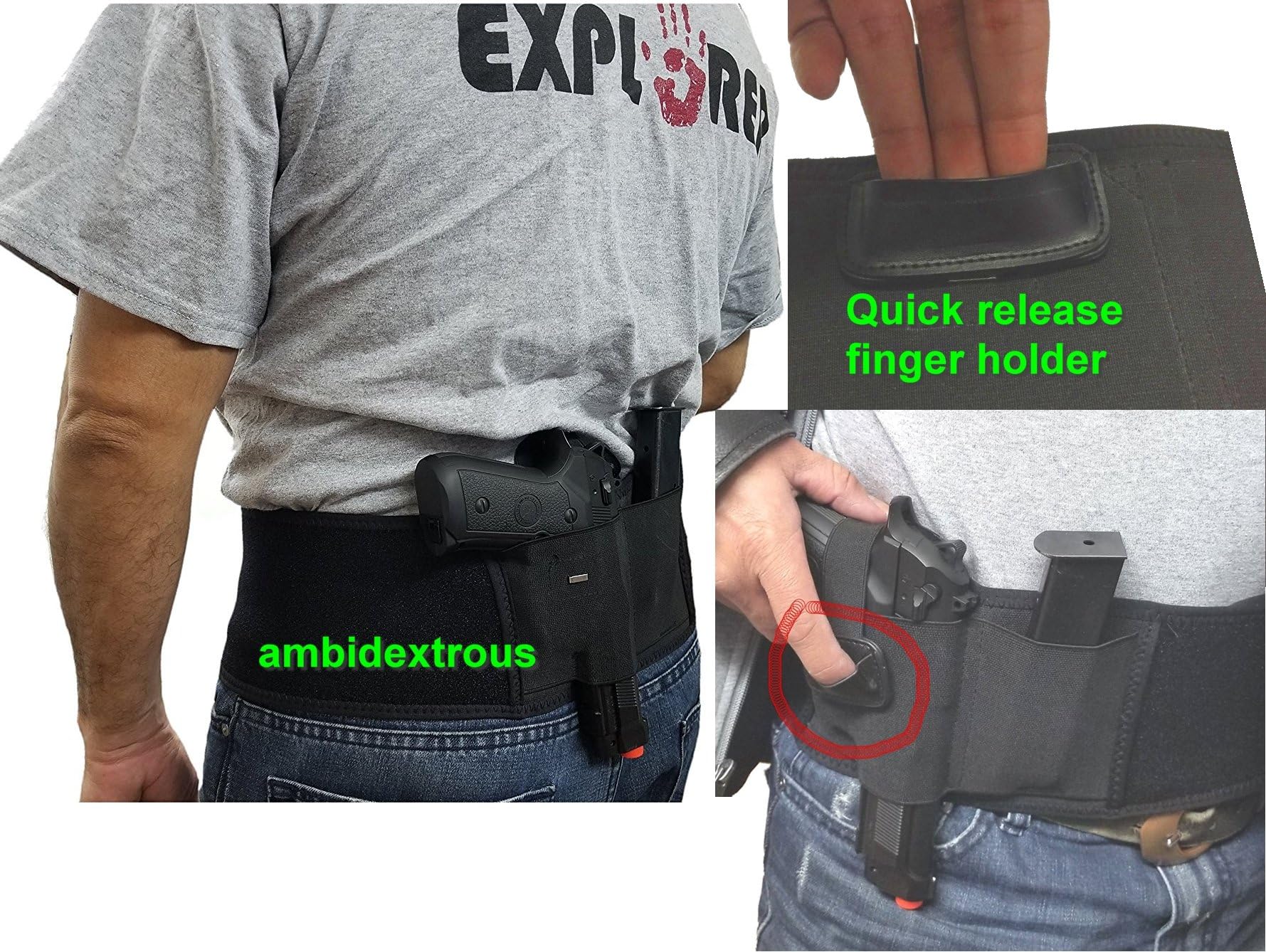 Explorer H24-WC Fully Adjustable Every Day Carry Tactical Under Arm Double Pistol Carrier