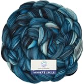Winner's Circle Superfine Merino Fiber, Leviathan | For Spinning, Felting, Nuno-Felting with Stunning Colors. Super Soft, Fine Combed Top Roving by Living Dreams Yarn