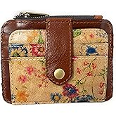 Patricia Nash Leather Cassis ID Card Case Wallet, Prairie Rose