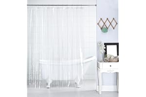 Home Beyond & HB design - PEVA Shower Curtain Liner with Metal Grommets, Heavy Duty Eco-Friendly Mold Mildew Resistant Waterp