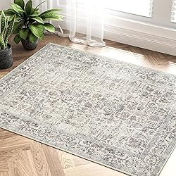 PureCozy Taupe Area Rug 2x3 Entryway Rug Kitchen