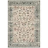 SAFAVIEH Serenity Collection Area Rug - 5'1" x 7'6", Beige & Blue, Traditional Oriental Design, Non-Shedding & Easy Care, Ide