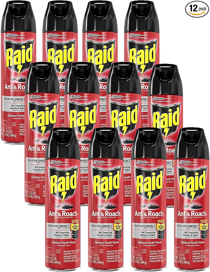 Raid outdoor Fresh scent for household use ant&roach killer (046500216138)