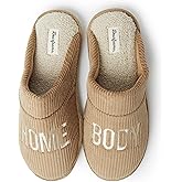 Dearfoams mens Funny Ugly Christmas Sweater Holiday Scuff Slipper