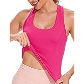 MathCat Workout Tank Tops for Women Sleeveless Gym Tops Seamless Racerback Athletic Yoga Shirts