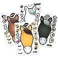 24 Make A Horse Sticker Sheets - Includes Brown, Black, & White/Grey Horses - Fun Craft Activity for Children - Perfect Party