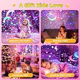 DQMOON Star Projector Night Light for Kids, Timer & Remote Control, 360° view 6